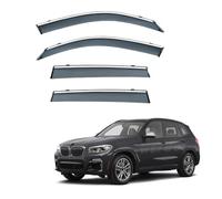 4 Pièces Deflecteur Vitre Voiture pour BMW X3 G01 2018-2024, Déflecteurs d'air, Fenêtre Latérale Visière Déflecteur Accessoire Voiture