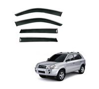 4 Pièces Deflecteur Vitre Voiture pour Hyundai Tucson 2004-2008, Déflecteurs d'air, Fenêtre Latérale Visière Déflecteur Accessoire Voiture
