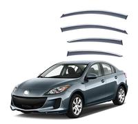 4 Pièces Deflecteur Vitre Voiture pour Mazda 3 Sedan 2011-2015, Déflecteurs d'air, Fenêtre Latérale Visière Déflecteur Accessoire Voiture