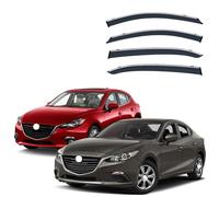 4 Pièces Deflecteur Vitre Voiture pour Mazda3 Axela Hatchback/Sedan 2014-2019, Déflecteurs d'air, Fenêtre Latérale Visière Déflecteur Accessoire Voiture