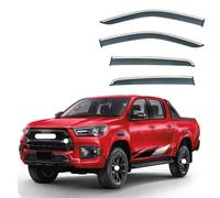4 Pièces Deflecteur Vitre Voiture pour Toyota HILUX REVO AN120-AN130 2015-2022+, Déflecteurs d'air, Fenêtre Latérale Visière Déflecteur Accessoire Voiture,A