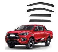 4 Pièces Deflecteur Vitre Voiture pour Toyota HILUX REVO AN120-AN130 2015-2022+, Déflecteurs d'air, Fenêtre Latérale Visière Déflecteur Accessoire Voiture,B