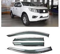 4 Pièces Déflecteurs Vent pour Nissan Navara L 2017 2018 2019, Avant ArrièRe Pare-Pluie Pare-Soleil Accessoires Vitres Voiture Déflecteur