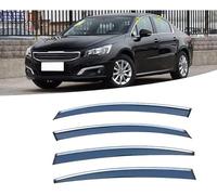 4 Pièces Déflecteurs Vent pour Peugeot 508 2011 2012 2013 2014 2015 2016 2017 2018, Avant ArrièRe Pare-Pluie Pare-Soleil Accessoires Vitres Voiture Déflecteur