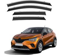 4 Pièces Déflecteurs Vent pour Renault Kaptur 2019 2020 2021 2022 2023, visières latérales Avant ArrièRe Pare-Pluie Pare-Soleil Accessoires Vitres Voiture