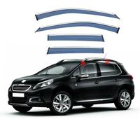 4 Pièces Déflecteurs Voiture pour Peugeot 2008 Mk1-A94 2014-2017 2018 2019, Avant ArrièRe Pare-Pluie Pare-Soleil Accessoires Vitres Voiture Déflecteur