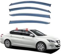 4 Pièces Déflecteurs Voiture pour Peugeot 408 MK2-T9 2014-2021+, Avant ArrièRe Pare-Pluie Pare-Soleil Accessoires Vitres Voiture Déflecteur