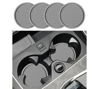 4 Pièces Dessous de Verre Antidérapants Intégrés dans des Dessous de Verre pour Voiture pour VW Golf 8 MK8 TSI TDI GTI GTD GTE R R-Line 2020-2022, Caboteur Tasse Voiture,B