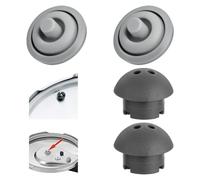 4 Pièces D'étanchéité pour Autocuiseur WMF Perfect - 2*valves de Sécurité et 2*joints de Signal de Cuisson, Indicateurs de pression pour autocuiseurs - Compatible avec 2,5 l, 3 l, 4,5 l, 6,5 l, 8,5 l