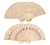 4 Pièces D'Éventails Creux En Bois, Éventails Pliants Creux, Éventails Pliants À Main, Éventails Pliants Décoratifs, Éventails Classiques Avec Pompons, Adaptés Aux Mariages Et Aux Spectacles