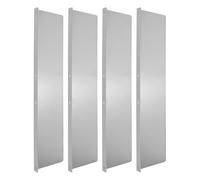 4 Pièces Déviateur de Gouttière en Aluminium Argenté, Protection | Pose sans Outil, Économie D’eau, pour Gouttière et Conduite, Aide à Limiter L’érosion du Jardin