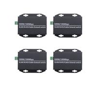 4 PièCes D'Extension IP Ethernet sur Kit RéSeau Coaxial HD Extension de Transmission par Câble Coaxial EoC pour CaméRas de VidéOsurveillance de