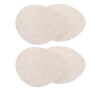 4 Pièces Diffuseur D’abat-jour 7 Pouces Rond en Tissu | Filtre Lumineux Doux, Couvre-lampe à Clip, pour Abat-jour Tambour Suspendre, Blanc Beige