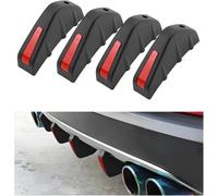 4 Pièces Diffuseur De Spoiler De Pare-Chocs Arrière, Aileron De Pare-Chocs Arrière Voiture, Pare-Chocs Requin Becquet Arrière, Universel Anti-Usure Châssis Décoration Aileron Voitu[Auto5133387]