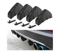 4 Pièces Diffuseur Pare-Choc Arrière, pour VW Taigo Touran Tiguan CC Beetle Passat Jetta B6 B7 B8 Aileron Lèvre Arrière Spoiler Inférieur Protection Spoiler Chassis,A