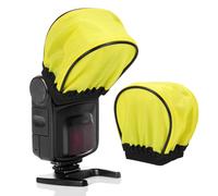 4 pièces diffuseur souple 3.5\"x2.4\" pour flash, jaune