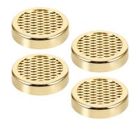 4 Pièces Dispositif D'humidité pour Cigares Rond Or ABS | Boîte Conservation, Système Avancé, Entretien Facile, Compatibilité, Fraîcheur Renforcée