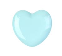 4 pièces Dopamine en forme de coeur en acier inoxydable bijoux plateau de rangement Nail Art Pour Table D'entrée Décor(Blue)