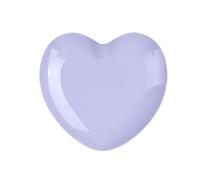 4 pièces Dopamine en forme de coeur en acier inoxydable bijoux plateau de rangement Nail Art Pour Table D'entrée Décor(Purple)