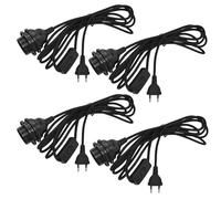 4 Pièces Douille de Lampe e14 avec Interrupteur, Douille E14, 3.5M douille de Lampe E14, Douilles avec Câble et Interrupteur pour Suspension de Lampes DIY, Chambre à Coucher, Salle à Manger, Balcon
