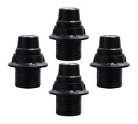 4 Pièces Douille E14 Noire en Plastique pour Base de Remplacement