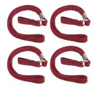 4 Pièces Dragonne en Nylon et Métal pour Canne de Marche | Attache et Retrait Faciles, de Friction, Compatibilité Large, Antidérapant, pour Randonnée et Usage Quotidien