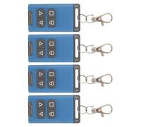 4 Pièces Duplicateur de Télécommande de Garage 4 Boutons, 433 Mhz | Copie Multi-bandes, Mémoire Étendue pour Plusieurs Codes, Usage Maison et Entreprise, Portes et Portails