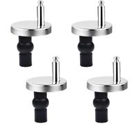 4 Pièces Durable Abattant WC de Toilettes à Charnière Fixations, Fixation Abattant WC Universelles Abattant, Charniere Abattant en Acier Inoxydable avec vis