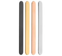 4 Pièces Ébauches de Bagues Ajustables en Inox, Anneaux Métal | Surface Lisse Brillante, Formes Faciles, Fournitures Créatives pour Artisans Débutants, Gravure D’initiales, Atelier et Port