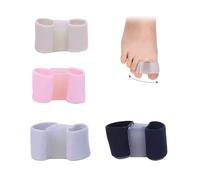 4 Pièces Ecarteur Orteil Courbés, SéParateurs D'orteils, Ecarteur Orteil Double, Correcteur Hallux Valgus Avec 2 Boucles, Correcteur Redresseur En Gel Pour Orteils Superposés Pour Homme Et Femme
