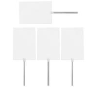 4 Pièces Écran Optique Blanc à Main pour Lentille | Surface Givrée, Haute Visibilité, Fer et Plastique, Usage en e Physique, Démonstrations Répétables