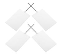 4 pièces Écran Optique Blanc Portable, 12,8x8x0,9cm | Surface Mate Givrée, Design à Main, pour Faisceaux Lumineux et Lentilles, Usage en Labo Éducatif