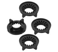 4 pièces Écrou de Fixation de Robinet en ABS Noir, 1/2 Ips, ailettes | Montage Sécurisé sous Évier, Pièces de Plomberie Cuisine, Bassin ou Réparations, Format 4,2x4,2x1,4cm