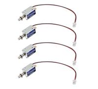 4 Pièces Électroaimant Linéaire Compact Dc 12v | Structure Ouverte à Ressort, Installation Simple, Fils D’alimentation, pour Garçon et Filles et Jeux D’arcade