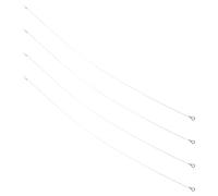 4 Pièces Élément Chauffant Rond, Fil Nichrome Argenté | Pièce de Remplacement 16,85 Pouces X 0,04 Pouce, Usage Continu, pour Film Rétractable et Presse Manuelle