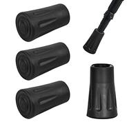 4 Pièces Embout Canne de Marche, 2 Paires Embouts en Caoutchouc, Embouts en Caoutchouc pour Bâtons de Marche, Embouts en Caoutchouc de Rechange pour Bâtons de Randonnée, Marche, Trekking 12mm