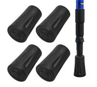 4 Pièces Embouts en Caoutchouc 12mm, pour Bâtons de Marche Capuchons Protecteurs de Pointe pour Bâtons de Randonnée Trekking et Marche Nordique Embouts de Rechange Antidérapants