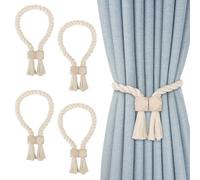 4 PiÈCes Embrasse pour Rideaux Attache Rideau Aimantée Embrasses Rideaux dÉ Corer Facile a Utiliser Attaches de Rideau Beige pour Bureau a Domicile Hôtel FenÊTre