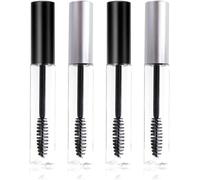 4 Pieces Empty Mascara Tube For Eyelashes Mascara Wand Tube Empty Mascara Tubes With Eyelashes Wand Makeup Brush Eyelash Brush Containers Empty Mascara Tube And Eyelash Brush