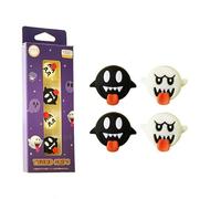 4 pièces en 1 boîte de poignées de Pouce de commutateur, Ensemble de Capuchons Joycon de commutateur de fantômes Mignons Lumineux en Silicone, Accessoires de Couverture de contrôleur de