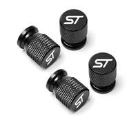 4 Pièces en Aluminium Bouchon Valve Pneu Voiture Étanche à l'eau et à la poussière pour Ford St Mondeo Fiesta Kuga,E
