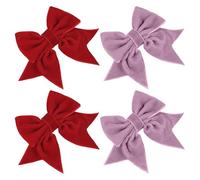 4 Pièces En Épingle À Cheveux, Épingle À Cheveux En Velours, Accessoires De Cheveux De Conception Classiques, Décorations De Coiffure, Accessoires De Cheveux Simples Pour Femmes.