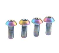 4 pièces en titane M5 x 12 mm pour vis torx à tête Bouteille d'eau pour vélo Cage Colorful