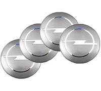 4 Pièces Enjoliveur Autocollants Capuchons centraux pour Opel OPC Astra J H G K Insignia Corsa D B E Mokka Vectra, Autocollants Capuchons de moyeu, Autocollants Badges Jante