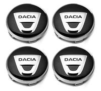 4 Pièces Enjoliveurs Cache-moyeux, pour Dacia Duster Logan Dokker Lodgy 56mm Enjoliveurs ABS, Enjoliveurs de Roue, Enjoliveurs de Jante, Enjoliveurs de Centre de Roue,Black