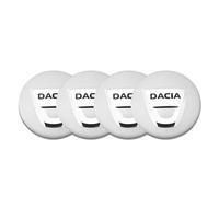 4 Pièces Enjoliveurs de Roue pour Dacia Spring 2021-2022 56mm, Cache-moyeux Autocollant de Capuchon de Jante Enjoliveur de Centre de Roue de Voiture Autocollant de Badge,Silver