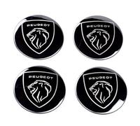 4 Pièces Enjoliveurs de Roue pour Peugeot 5008 4008 3008 2008 508 408 308 208 56mm, Cache-moyeux Autocollant de Capuchon de Jante Enjoliveur de Centre de Roue de Voiture Autocollant de Badge