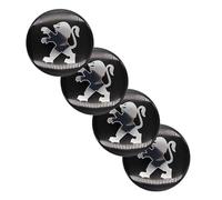 4 Pièces Enjoliveurs de Roue pour Peugeot 65MM, Cache-moyeux Autocollant de Capuchon de Jante Enjoliveur de Centre de Roue de Voiture Autocollant de Badge
