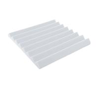 4 pièces/ensemble 50x50X5CM panneau de mousse acoustique traitement à domicile carreaux d'absorption acoustique, blanc