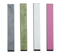 4 Pièces Ensemble Affûteur de Pierre à Huile 10000 Meulage d'angle Meule Colorée avec Base pour Affûtage de Couteaux Affûteur de Couteau à Angle Fixe